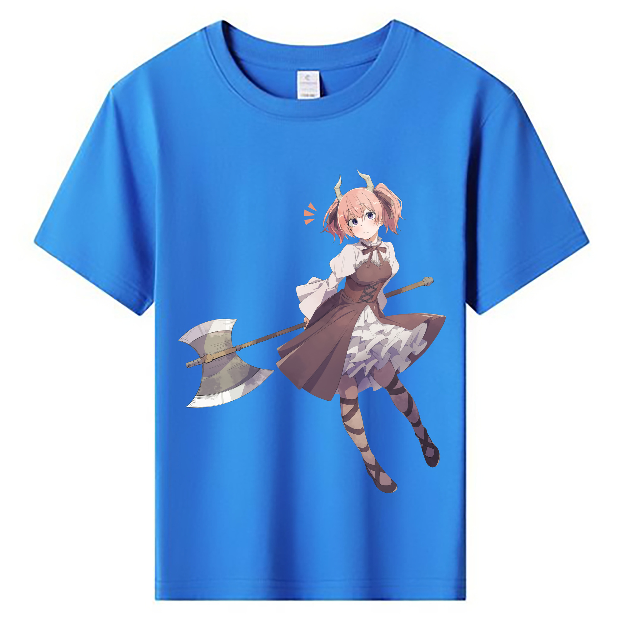 （画像用） 葬送のフリーレン Frieren 綿100％キッズTシャツ（フロントプリント）